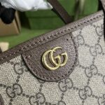 Gucci Unisex Ophidia Medium Tote Bag Beige Ebony GG Supreme Canvas – Image 8