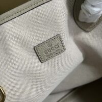 Gucci Unisex Ophidia Medium Tote Bag Beige White GG Supreme Canvas (2)