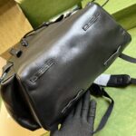 Gucci Unisex GG Backpack Tonal Double G Original GG Canvas Black Leather - Image 5