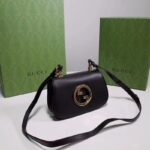 Gucci Women GG Blondie Mini Bag Black Leather Round Interlocking G - Bild 3