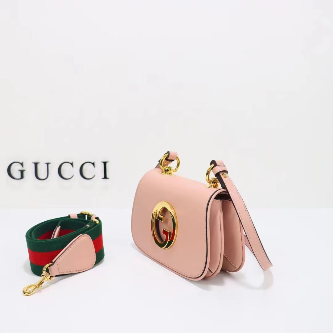 Gucci Women GG Blondie Mini Bag Light Pink Round Interlocking G (1)