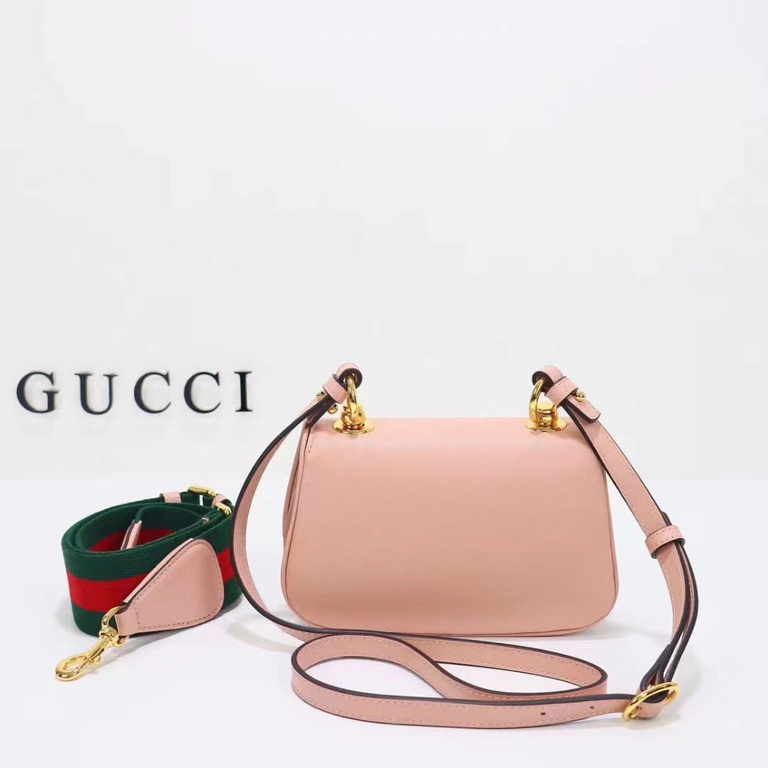 Gucci Women GG Blondie Mini Bag Light Pink Round Interlocking G (4)