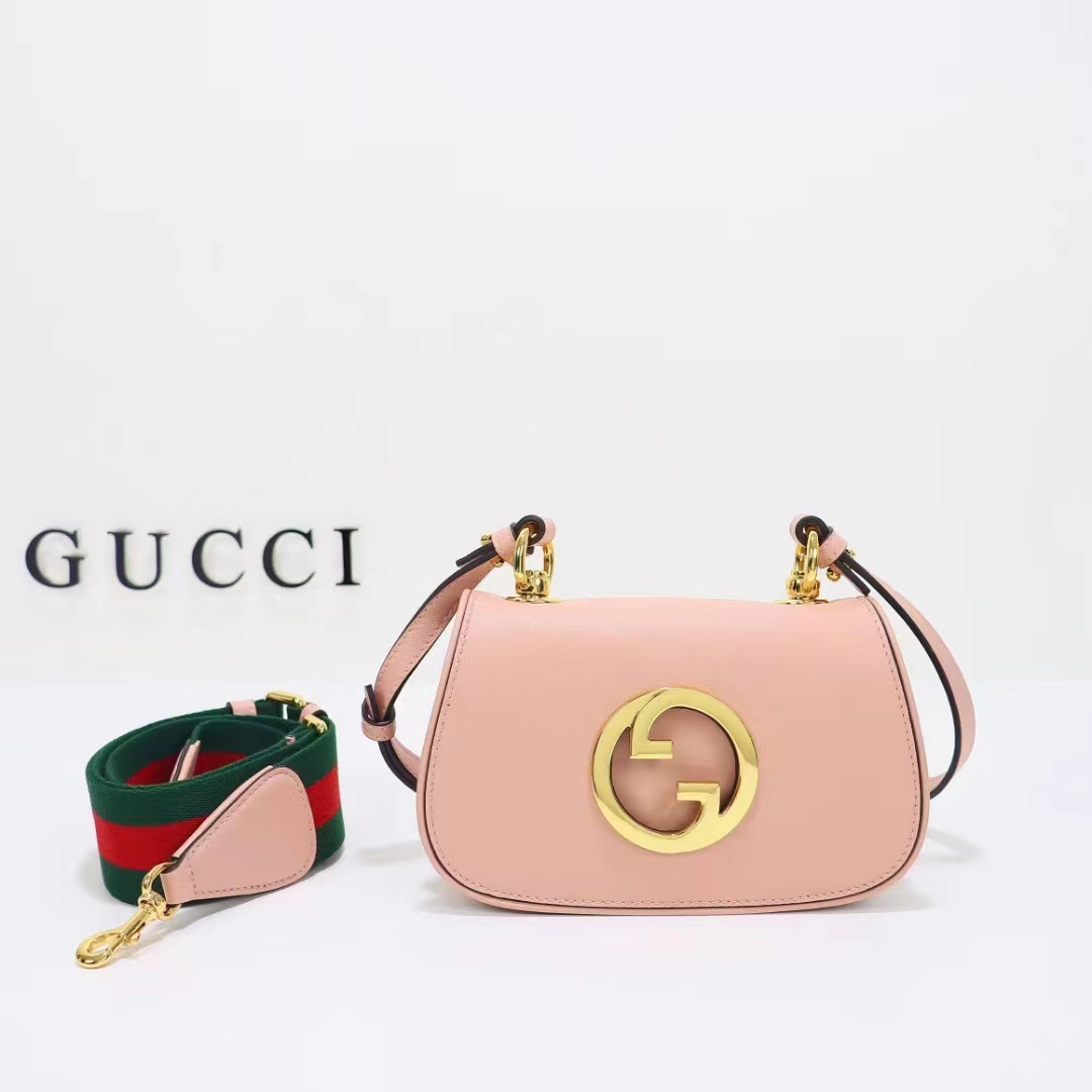 Gucci Women GG Blondie Mini Bag Light Pink Round Interlocking G (5)