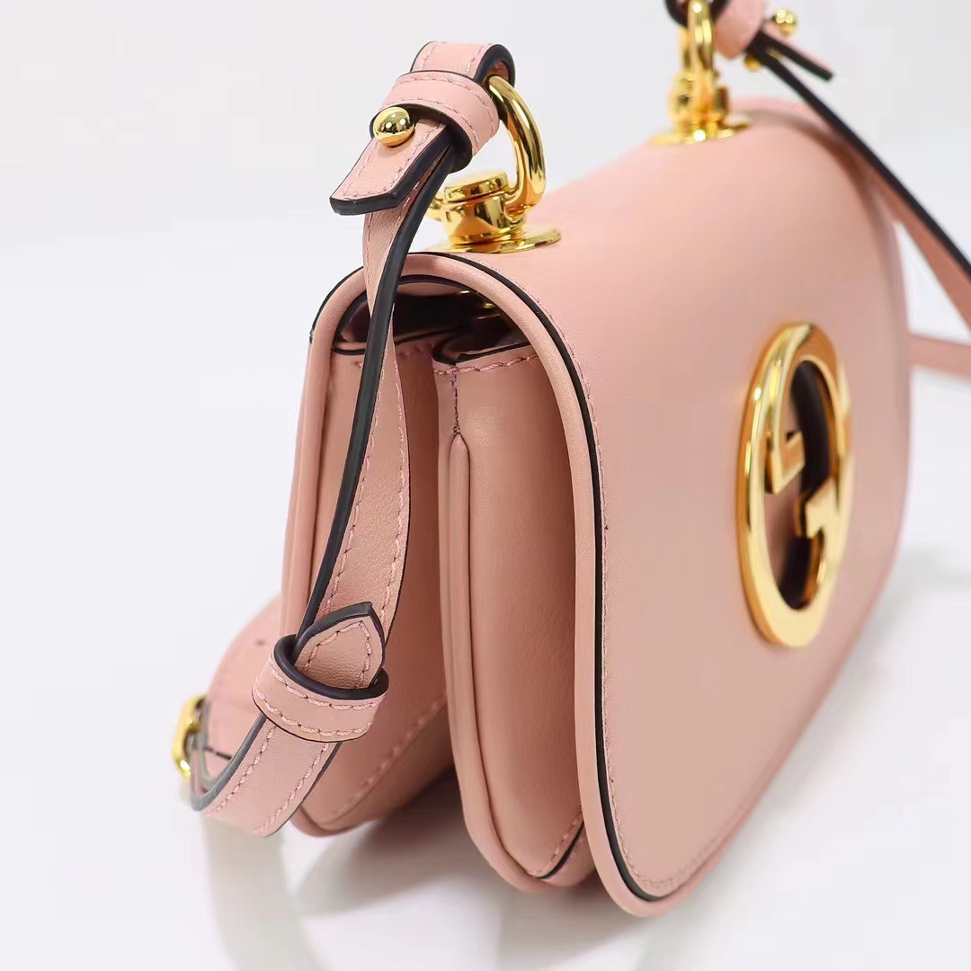 Gucci Women GG Blondie Mini Bag Light Pink Round Interlocking G (6)