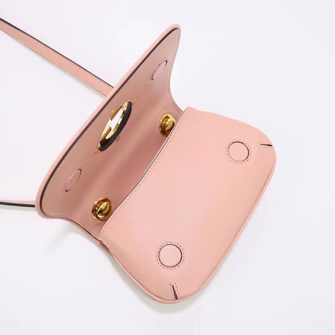 Gucci Women GG Blondie Mini Bag Light Pink Round Interlocking G (7)