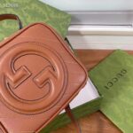 Gucci Women GG Blondie Top Handle Bag Cuir Leather Round Interlocking G - Image 7