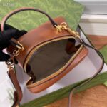 Gucci Women GG Blondie Top Handle Bag Cuir Leather Round Interlocking G - Image 8