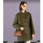 Gucci Women GG Diana Small Shoulder Bag Brown Leather Double G - Bild 12