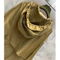 Gucci Women GG Hooded Jacket Light Camel GG Nylon Jacquard (10)