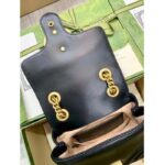 Gucci Women GG Marmont Matelassé Mini Shoulder Bag Black Chevron Leather - Image 8