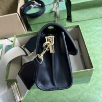 Gucci Women GG Matelassé Small Bag Black Double G (2)