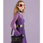 Gucci Women GG Matelassé Small Bag Black Double G – Bild 12