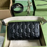 Gucci Women GG Matelassé Small Bag Black Double G (2)