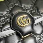 Gucci Women GG Matelassé Small Bag Black Double G – Bild 9