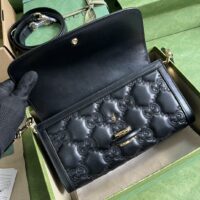 Gucci Women GG Matelassé Small Bag Black Double G (2)