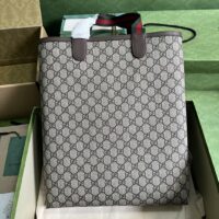 Gucci Women Ophidia GG Small Tote bag Beige Ebony Supreme Canvas (1)