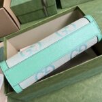 Gucci Women Ophidia Jumbo GG Small Shoulder Bag Beige Green Mint Canvas – Bild 7