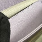 Gucci Women Ophidia Jumbo GG Small Shoulder Bag Camel Lilac Canvas Leather – Image 10