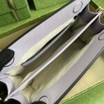 Gucci Women Ophidia Jumbo GG Small Shoulder Bag Camel Lilac Canvas Leather – Image 9