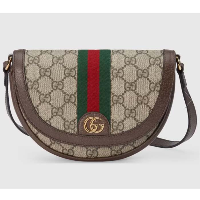 Gucci Women Ophidia Mini GG Shoulder Bag Beige Ebony GG Supreme Canvas (10)