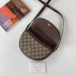 Gucci Women Ophidia Mini GG Shoulder Bag Beige Ebony GG Supreme Canvas - Imagen 9