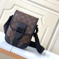 Louis Vuitton LV Unisex Archy Messenger PM Bag Monogram Macassar Coated Canvas (3)