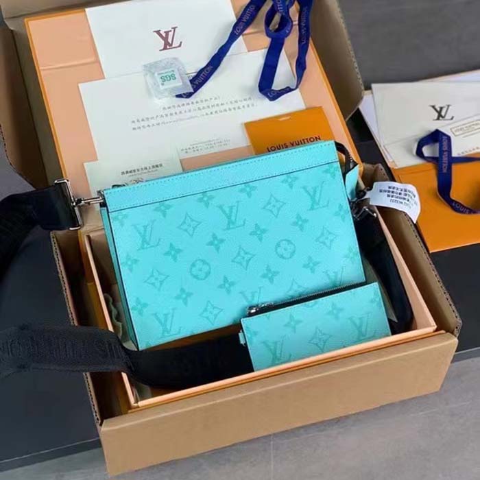 Louis Vuitton LV Gaston wearable wallet new Blue Leather ref