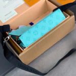 Louis Vuitton LV Unisex Gaston Wearable Wallet Miami Green Coated Canvas Cowhide Leather - immagine 5