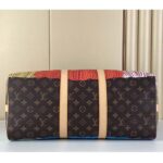Louis Vuitton LV Unisex LV x YK Keepall 45 Monogram Coated Canvas Colorful Pumpkin Print - Image 5
