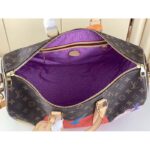 Louis Vuitton LV Unisex LV x YK Keepall 45 Monogram Coated Canvas Colorful Pumpkin Print - Image 6