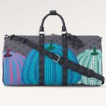 Louis Vuitton LV Unisex LV x YK Keepall 55 Monogramm-beschichtetes Canvas Bunter Kürbisdruck