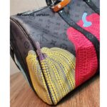 Louis Vuitton LV Unisex LV x YK Keepall 55 Monogram Coated Canvas Colorful Pumpkin Print – Bild 6