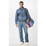 Louis Vuitton LV Unisex LV x YK Keepall 55 Monogram Coated Canvas Colorful Pumpkin Print – Bild 11