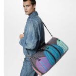 Louis Vuitton LV Unisex LV x YK Keepall 55 Monogram Coated Canvas Colorful Pumpkin Print – Bild 13