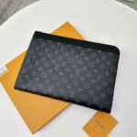 Louis Vuitton LV Unisex Pochette Jour Monogram Eclipse Coated Canvas Cowhide Leather – Image 6