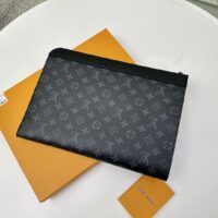 Louis Vuitton LV Unisex Pochette Jour Monogram Eclipse Coated Canvas Cowhide Leather (4)