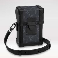 Louis Vuitton LV Unisex Vertical Trunk Wearable Wallet Monogram Eclipse Coated Canvas (1)