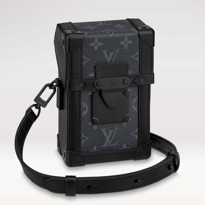 Louis Vuitton LV Unisex Vertical Trunk Wearable Wallet Monogram Eclipse Coated Canvas