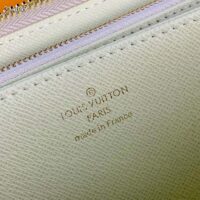 Louis Vuitton LV Unisex Zippy Wallet Damier Azur Coated Canvas Cowhide Leather (5)