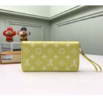Louis Vuitton LV Unisex Zippy Wallet Yellow Monogram Empreinte Embossed Supple Grained Cowhide – Image 4