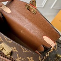 Louis Vuitton LV Women Bitsy Pouch Brown Monogram Flower Canvas (2)