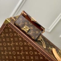 Louis Vuitton LV Women Bitsy Pouch Brown Monogram Flower Canvas (2)