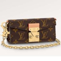 Louis Vuitton LV Women Bitsy Pouch Brown Monogram Flower Canvas (2)