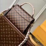 Louis Vuitton LV Women Braided Croisette Brown Damier Ebene Coated Canvas - Image 3