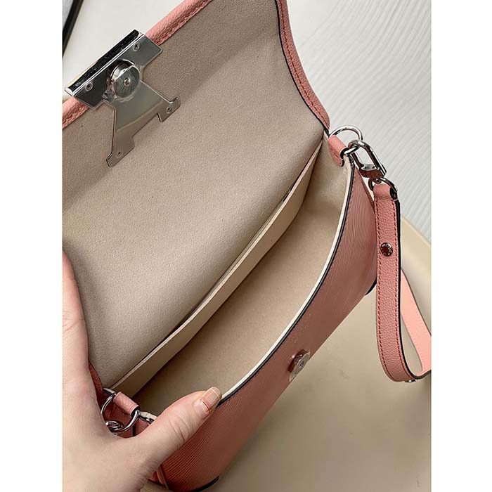 Louis Vuitton LV Women Buci Crossbody Light Pink Epi Grained Smooth Cowhide Leather (3)