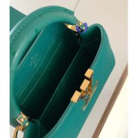 Louis Vuitton LV Women Capucines Mini Handbag Emerald Green Mint Taurillon (1)