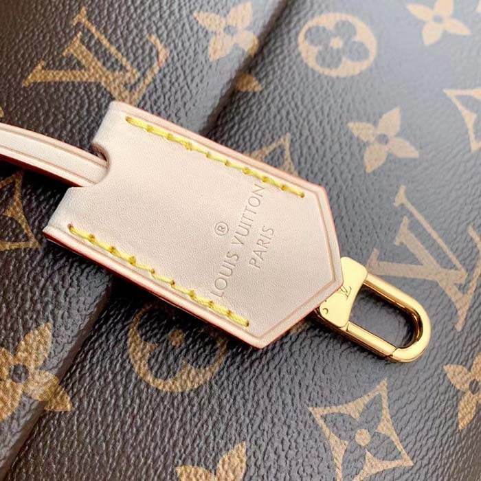 Louis Vuitton LV Women Cluny Mini Handbag Monogram Coated Canvas Cowhide Leather (4)