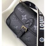 Louis Vuitton LV Women Diane Black Embossed Supple Grained Cowhide Leather - Image 6