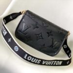 Louis Vuitton LV Women Diane Black Embossed Supple Grained Cowhide Leather - Image 3