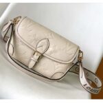 Louis Vuitton LV Women Diane Crème Beige Embossed Supple Grained Cowhide Leather – Bild 2